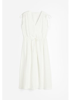 H & M - Sukienka ze sznurkiem do ściągania - Biały ze sklepu H&M w kategorii Sukienki - zdjęcie 173559336
