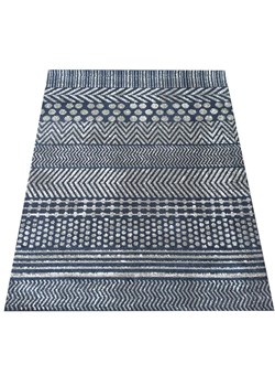 Niebieski dywan z nowoczesnymi wzorami - Drefo 9X ze sklepu Edinos.pl w kategorii Dywany - zdjęcie 173559877
