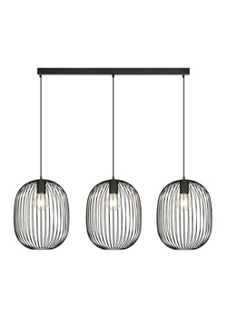 Czarna potrójna lampa wisząca w stylu loft - D127-Inez ze sklepu Edinos.pl w kategorii Lampy wiszące - zdjęcie 173559966