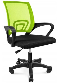 Zielony fotel obrotowy do biurka - Azon 4X ze sklepu Edinos.pl w kategorii Krzesła biurowe - zdjęcie 173560138