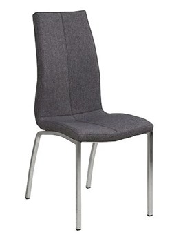 Szare metalowe krzesło - Velto ze sklepu Edinos.pl w kategorii Krzesła - zdjęcie 173560309