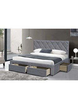 Łóżko Rosea 160x200 - szare ze sklepu Edinos.pl w kategorii Łóżka i materace - zdjęcie 173560559
