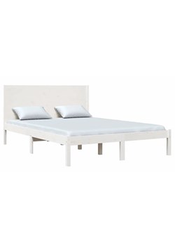 Białe skandynawskie łóżko drewniane 120x200 - Gunar 4X ze sklepu Edinos.pl w kategorii Łóżka i materace - zdjęcie 173560589