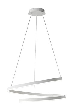 Biała lampa wisząca LED w kształcie spirali - A496-Zaxa ze sklepu Edinos.pl w kategorii Lampy wiszące - zdjęcie 173560738