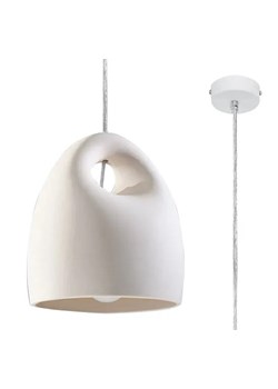 Biała minimalistyczna lampa wisząca - EXX236-Bukanis ze sklepu Edinos.pl w kategorii Lampy wiszące - zdjęcie 173560985