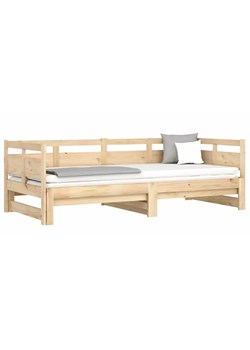Łóżko rozsuwane z naturalnej sosny 2x(80x200) cm - Darma 3X ze sklepu Edinos.pl w kategorii Łóżka i materace - zdjęcie 173561545
