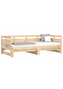 Łóżko rozsuwane z naturalnej sosny 2x(80x200) cm - Givefi 3X ze sklepu Edinos.pl w kategorii Łóżka i materace - zdjęcie 173561545
