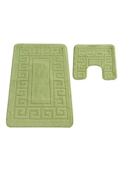 Zielony komplet antypoślizgowych dywaników łazienkowych  - Fiksi ze sklepu Edinos.pl w kategorii Dywaniki łazienkowe - zdjęcie 173561956