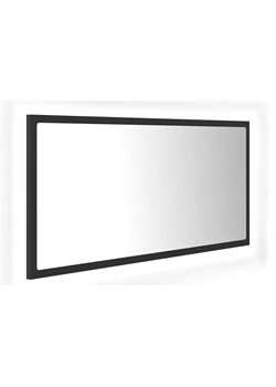 Szare wiszące lustro z podświetleniem LED - Vineri 4X ze sklepu Edinos.pl w kategorii Lustra - zdjęcie 173562126