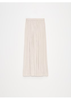 Mohito - Satynowa beżowa spódnica midi - beżowy ze sklepu Mohito w kategorii Spódnice - zdjęcie 173563719