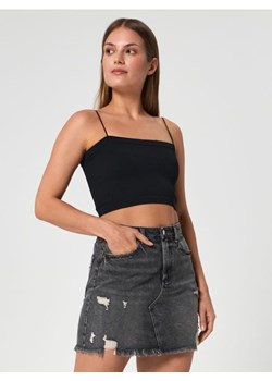 Sinsay - Spódnica mini jeansowa - szary ze sklepu Sinsay w kategorii Spódnice - zdjęcie 173564409