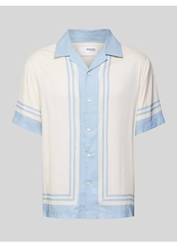 Koszula casualowa o kroju relaxed fit z kołnierzem z połami model ‘BANDANA’ ze sklepu Peek&Cloppenburg  w kategorii Koszule męskie - zdjęcie 173565835