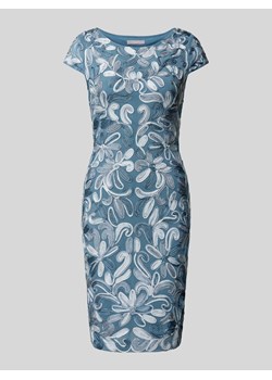 Sukienka koktajlowa o długości do kolan z krótkimi rękawkami ze sklepu Peek&Cloppenburg  w kategorii Sukienki - zdjęcie 173565895