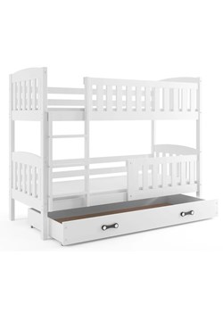 Białe piętrowe łóżko dla dzieci 90x200 - Elize 3X ze sklepu Edinos.pl w kategorii Łóżka dziecięce - zdjęcie 173567137