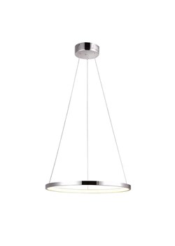 Chromowana lampa wisząca okrąg 30 cm - V081-Monati ze sklepu Edinos.pl w kategorii Lampy wiszące - zdjęcie 173567707