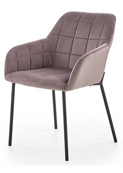 Tapicerowane krzesło industrialne Zeppen - popielate ze sklepu Edinos.pl w kategorii Krzesła - zdjęcie 173567868