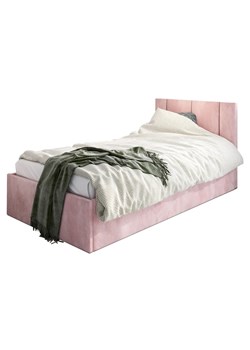 Różowe młodzieżowe łóżko z zagłówkiem Casini 3X - 3 rozmiary ze sklepu Edinos.pl w kategorii Łóżka i materace - zdjęcie 173568115