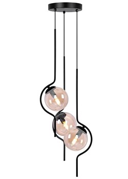 Bursztynowa lampa zwisająca kule - 14X A474 D7-P97 ze sklepu Edinos.pl w kategorii Lampy wiszące - zdjęcie 173568225