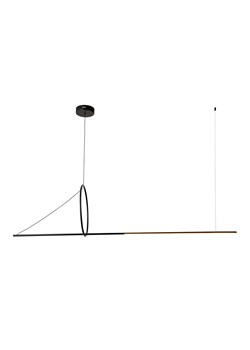 Czarna duża dekoracyjna lampa LED nad stół i wyspę - 3X A502 T1-W22 ze sklepu Edinos.pl w kategorii Lampy wiszące - zdjęcie 173568496