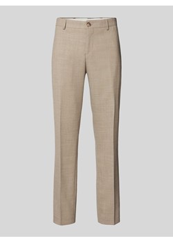 Spodnie materiałowe o kroju slim fit z tkanym wzorem model ‘OASIS’ ze sklepu Peek&Cloppenburg  w kategorii Spodnie męskie - zdjęcie 173568967