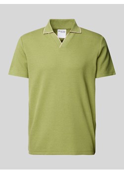 Koszulka polo o kroju regular fit z kołnierzem z połami model ‘ADLEY WAFFLE’ ze sklepu Peek&Cloppenburg  w kategorii T-shirty męskie - zdjęcie 173569026