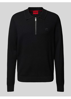 Koszulka polo kroju regular fit z fakturowanym wzorem model ‘Sastoon’ ze sklepu Peek&Cloppenburg  w kategorii T-shirty męskie - zdjęcie 173569195