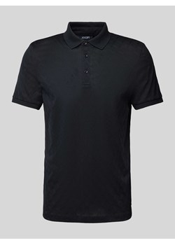 Koszulka polo kroju regular fit z fakturowanym wzorem model ‘Blake’ ze sklepu Peek&Cloppenburg  w kategorii T-shirty męskie - zdjęcie 173569258