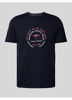 T-shirt z nadrukiem z logo ze sklepu Peek&Cloppenburg  w kategorii T-shirty męskie - zdjęcie 173569308