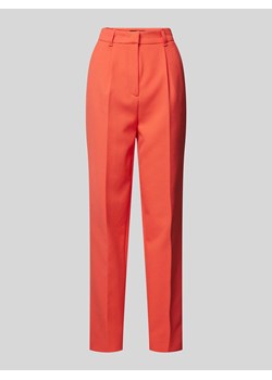 Spodnie materiałowe o kroju slim fit w kant ze sklepu Peek&Cloppenburg  w kategorii Spodnie damskie - zdjęcie 173569429
