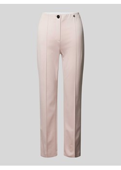 Spodnie materiałowe o kroju slim fit z przyszytym kantem ze sklepu Peek&Cloppenburg  w kategorii Spodnie damskie - zdjęcie 173569516