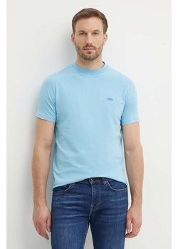 Karl Lagerfeld t-shirt męski kolor niebieski gładki 542221.755051 ze sklepu ANSWEAR.com w kategorii T-shirty męskie - zdjęcie 173570326
