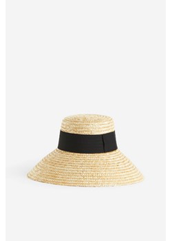 H & M - Ręcznie pleciony kapelusz'słomkowy - Beżowy ze sklepu H&M w kategorii Kapelusze damskie - zdjęcie 173570786