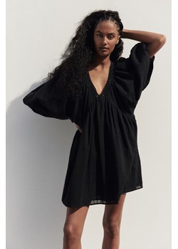 H & M - Sukienka z baloniastym rękawem - Czarny ze sklepu H&M w kategorii Sukienki - zdjęcie 173570788