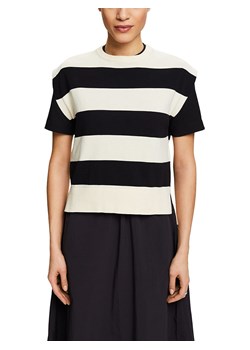 ESPRIT Koszulka w kolorze beżowo-czarnym ze sklepu Limango Polska w kategorii Bluzki damskie - zdjęcie 173573096