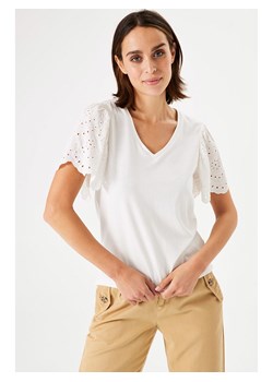 Garcia Koszulka w kolorze białym ze sklepu Limango Polska w kategorii Bluzki damskie - zdjęcie 173573568