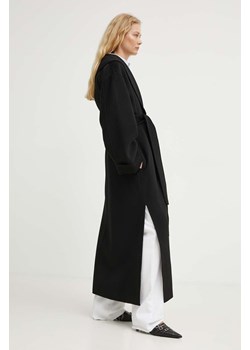 By Malene Birger płaszcz wełniany kolor czarny przejściowy ze sklepu ANSWEAR.com w kategorii Płaszcze damskie - zdjęcie 173577005
