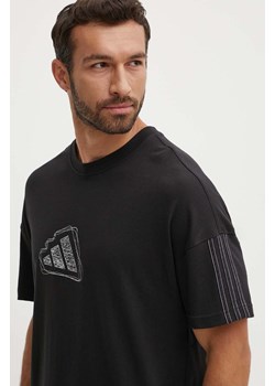 adidas t-shirt bawełniany All SZN męski kolor czarny z aplikacją IX1255 ze sklepu ANSWEAR.com w kategorii T-shirty męskie - zdjęcie 173577217