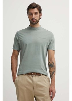 Karl Lagerfeld t-shirt bawełniany męski kolor zielony z nadrukiem 542252.755172 ze sklepu ANSWEAR.com w kategorii T-shirty męskie - zdjęcie 173577358