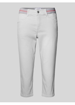 Spodnie capri z elastycznym pasem model ‘Anna’ ze sklepu Peek&Cloppenburg  w kategorii Spodnie damskie - zdjęcie 173577998