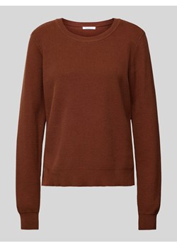 Sweter z dzianiny z okrągłym dekoltem ze sklepu Peek&Cloppenburg  w kategorii Swetry damskie - zdjęcie 173578048