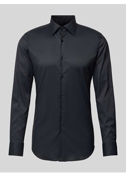 Koszula biznesowa o kroju slim fit z kołnierzykiem typu kent model ‘Hank’ ze sklepu Peek&Cloppenburg  w kategorii Koszule męskie - zdjęcie 173578109