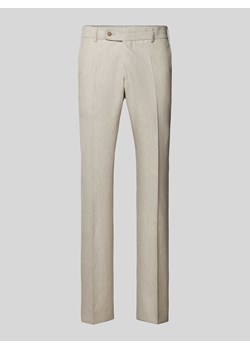 Spodnie do garnituru o kroju slim fit w kant ze sklepu Peek&Cloppenburg  w kategorii Spodnie męskie - zdjęcie 173578148