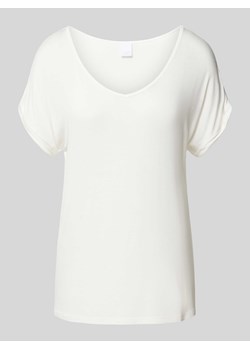 Góra od piżamy z dekoltem w serek model ‘Kelly’ ze sklepu Peek&Cloppenburg  w kategorii Piżamy damskie - zdjęcie 173578238