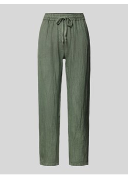 Spodnie lniane o kroju regular fit z tunelem model ‘Pa44uline’ ze sklepu Peek&Cloppenburg  w kategorii Spodnie damskie - zdjęcie 173578259
