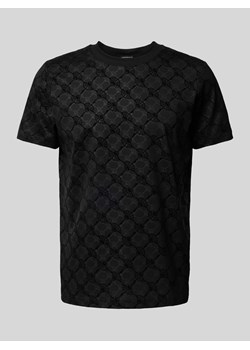 T-shirt z nadrukiem z logo na całej powierzchni model ‘Panos’ ze sklepu Peek&Cloppenburg  w kategorii T-shirty męskie - zdjęcie 173578265