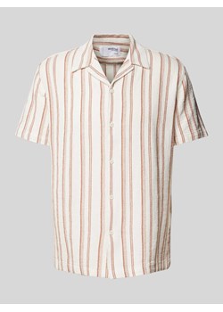 Koszula casualowa o kroju regular fit z kołnierzem z połami ze sklepu Peek&Cloppenburg  w kategorii Koszule męskie - zdjęcie 173578318