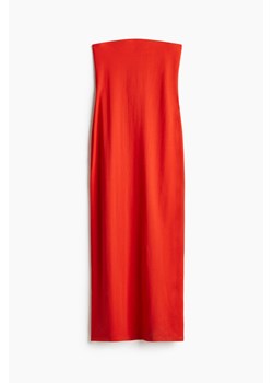 H & M - Sukienka bandeau bodycon - Pomarańczowy ze sklepu H&M w kategorii Sukienki - zdjęcie 173578485