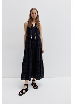H & M - Sukienka ze sznurkiem do ściągania - Czarny ze sklepu H&M w kategorii Sukienki - zdjęcie 173578508