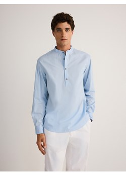 Reserved - Koszula regular ze stójką - jasnoniebieski ze sklepu Reserved w kategorii Koszule męskie - zdjęcie 173581039