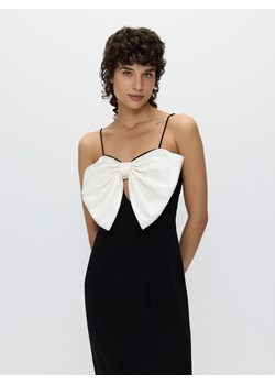 Reserved - Sukienka z kontrastową kokardą - czarny ze sklepu Reserved w kategorii Sukienki - zdjęcie 173581097